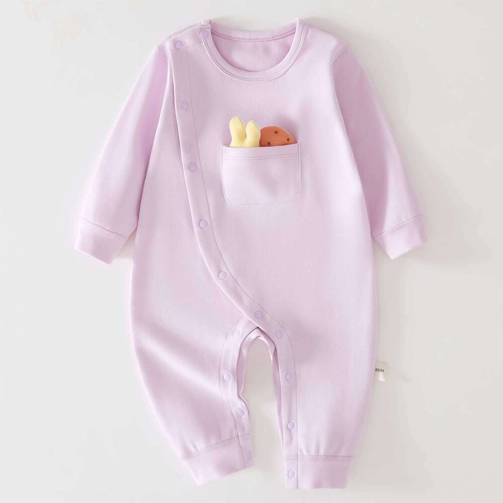 Newborn All-in-One Baby Outfit Crawling Suit Sleepwear Soft Comfortable Clothes for Infants Z260304
