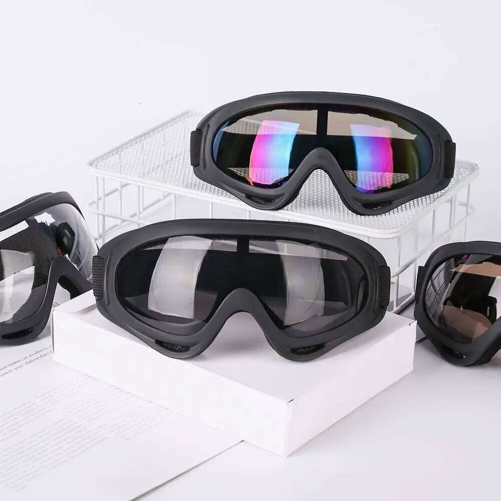 Winter Windproof Eyewear Dustproof Moto Cycling Lens Frame Ski Goggles Outdoor Sports Snowboard Transparent Glasses S260304