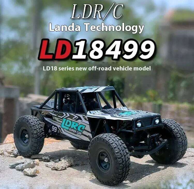 LDRC LD18499 1:18 4x4 4WD RC Remote Control Climbing Vehicle Model for Boys Gift Off-Road Capable Scale Toy Car Z260304
