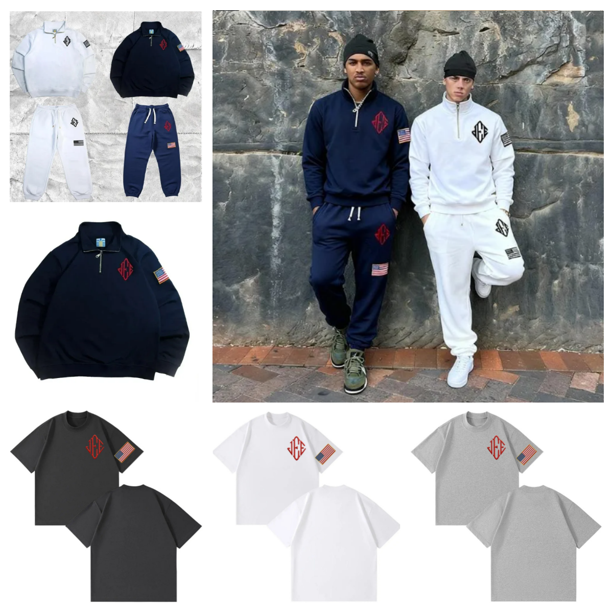 Men's Pants Epstein Embroidered Sweatshirt Coat Goth Wide Leg Sweatpants Trendy Retro Sportswear Set Street Hip Hop Casual Loose Y2K Harajuku Straight-leg Trousers