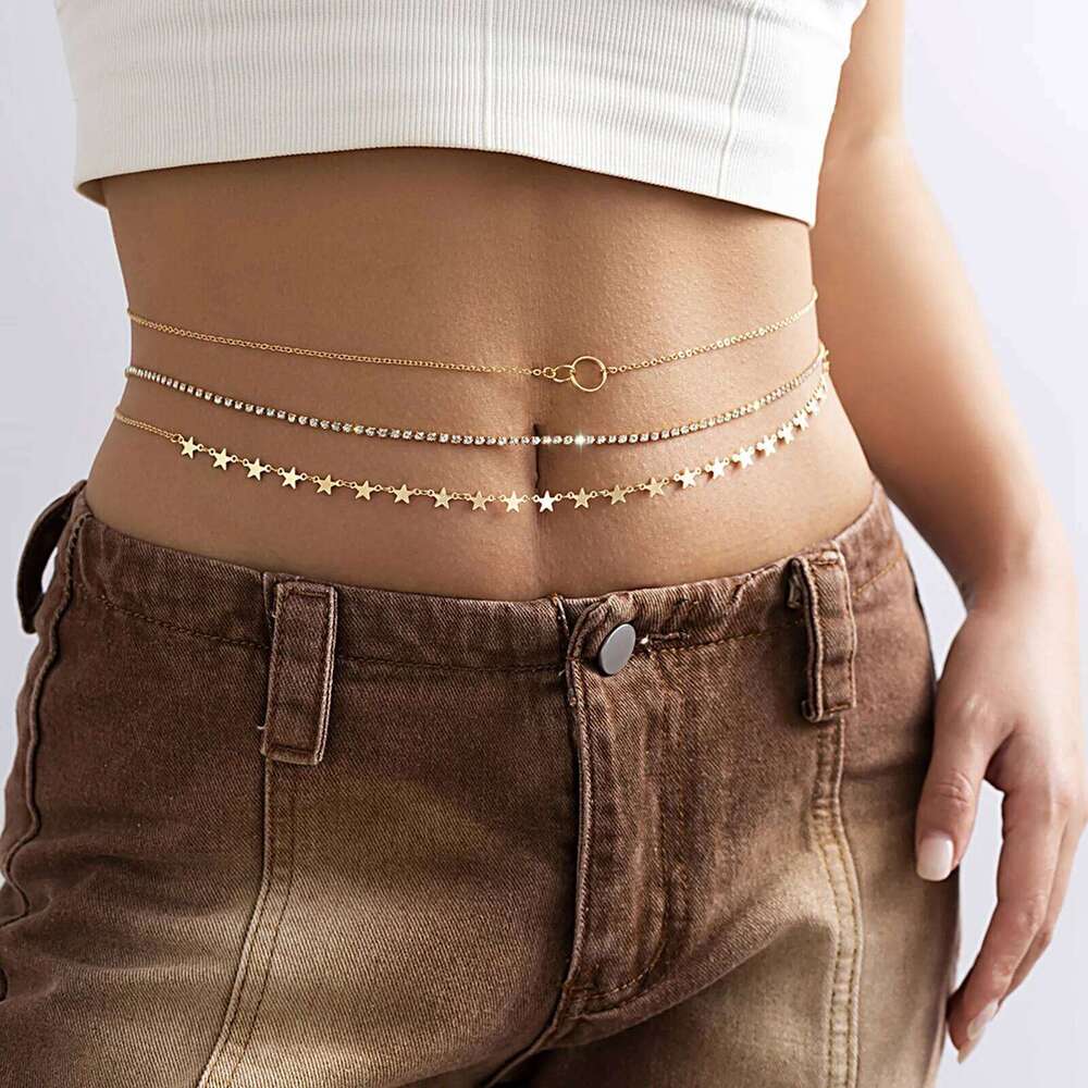 Dress Belts Men Female Of Fringe Beads And Metallic Chain Waistband Fashion Jewelry With Maternity Belt Pregnancy Support S260304