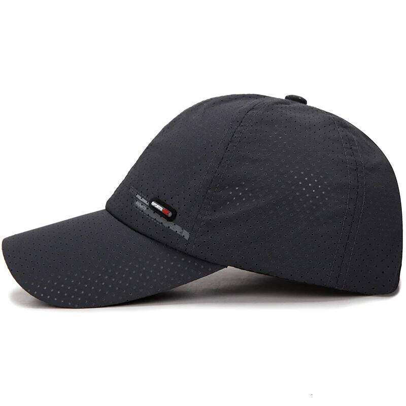 Summer New Breathable Perforated Quick-Drying For Men Fishing Sun Protection Baseball Cap Cycling Travel Sports Hat Y260304