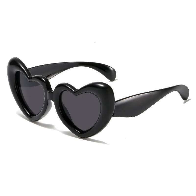 2024 New Children's Sunglasses And Funny Inflatable, Cute Heart Shaped Sunglasses, Female Instagram, Concave Shape Z260305