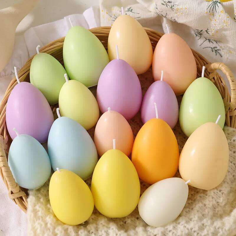 Egg Scented Gift Set Home Supplies Living Room Bedroom Soy Wax Candle Centerpiece Easter Party W260304 W260305