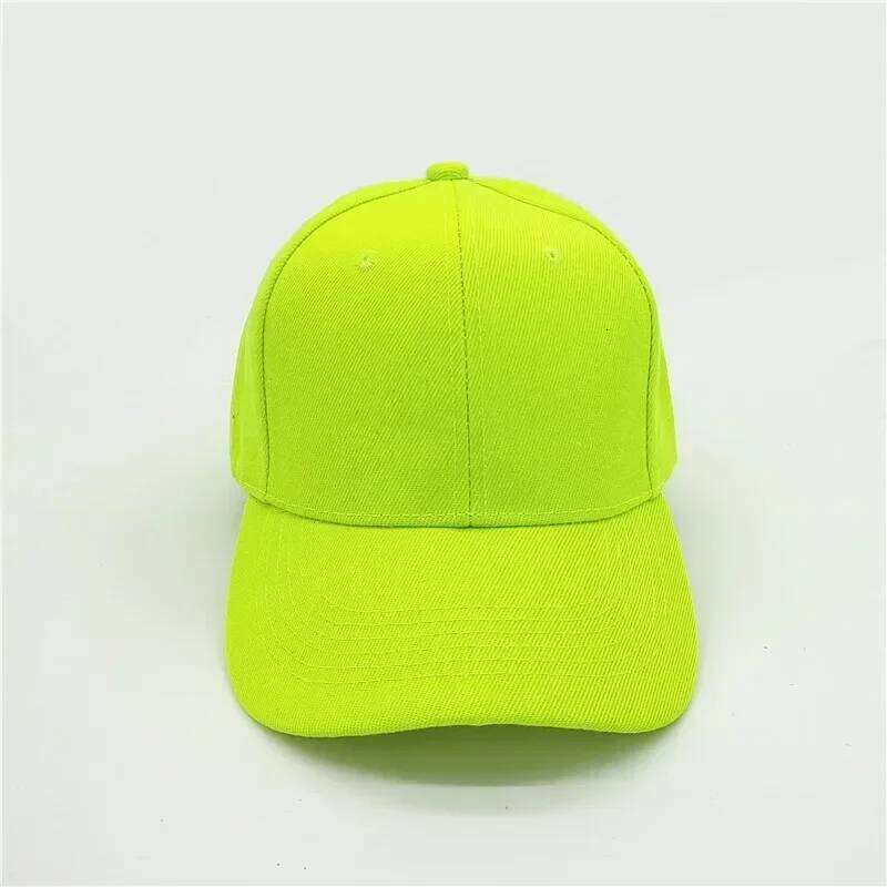 Adult solid acrylic baseball Curved visor Men women casual plain trucker cap Adjustable sun casquette Dad hats Y260304