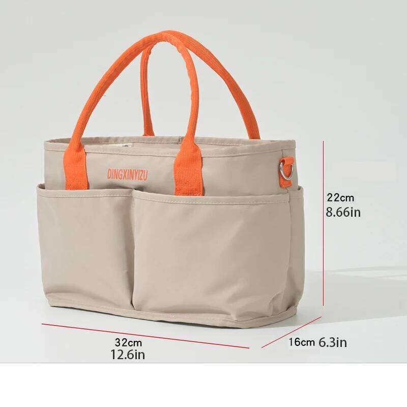 Baby stroller storage bag, large capacity multi compartment handbag, used for carrying diapers, toys, snack bottles Z260304