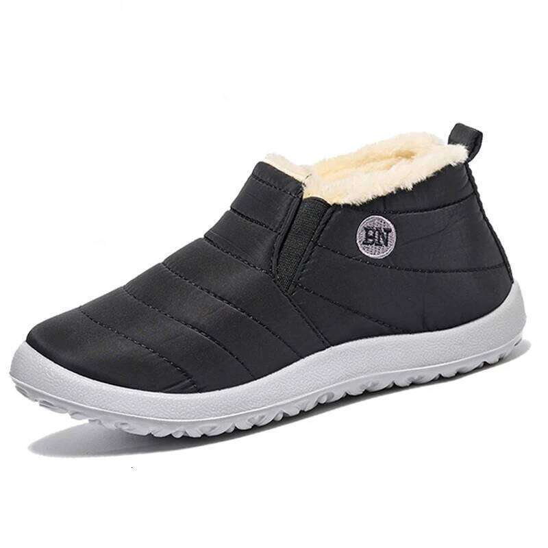 Kidmi Winter Women Thickened Cold-proof Velvet Warm Soft Soles Waterproof Cotton Shoes