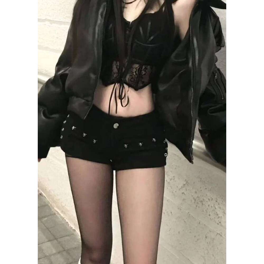 Summer Clothes Women's Shorts Jorts Denim Woman Pants Baggy Jeans Y2k Shoujo Girl Style Coquette Flared Jean Low Rise Pant XJ260305