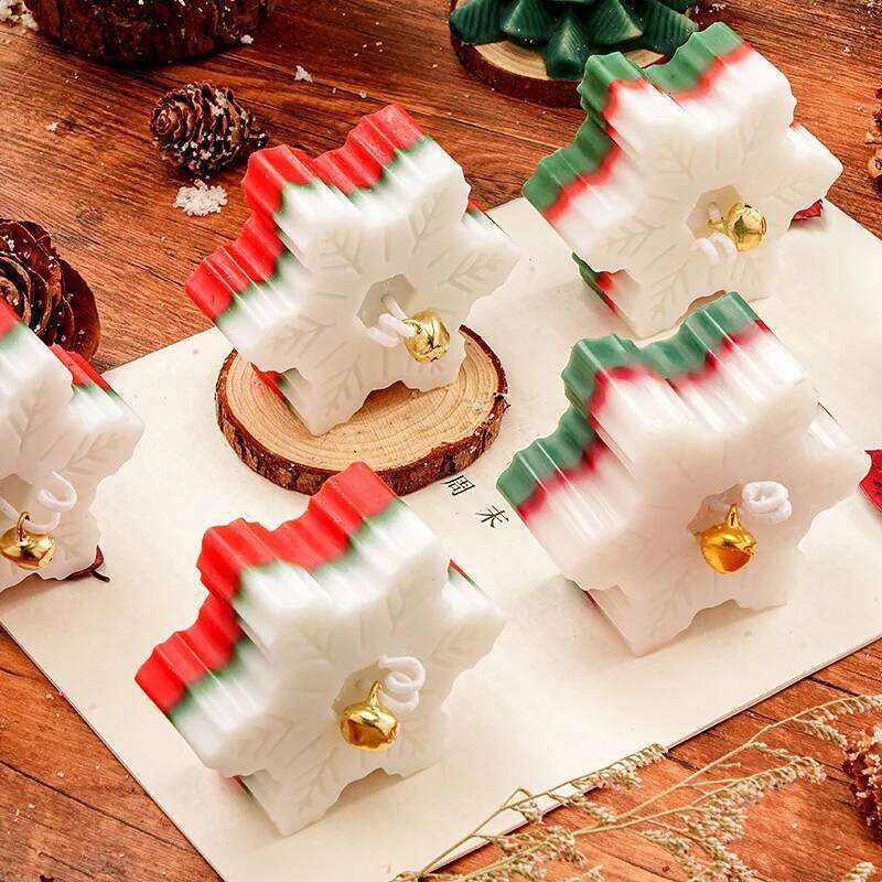 Christmas Day Gift, Snowflake Aromatherapy Atmosphere Candle, Winter Box, Creative Home Decoration, Holiday Gift W260304 W260305