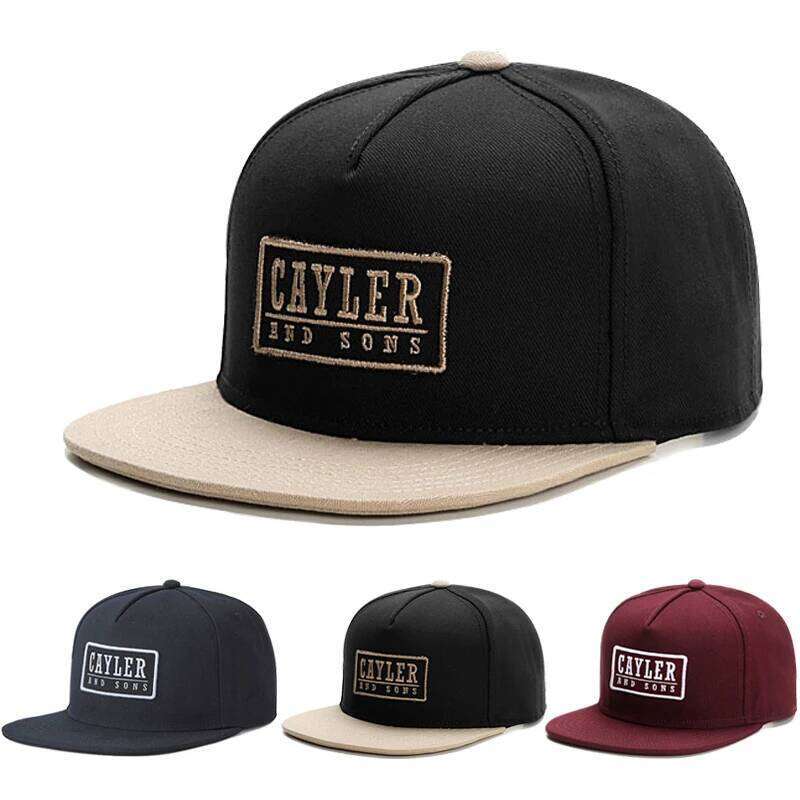 Trendy CAYLER AND SONS Baseball Fashionable Classic Hip Hop Outdoor Sunshade Decorative Adjustable Flat Edge Hat Y260304