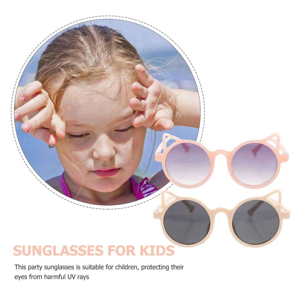 2Pairs Cat Eye Sunglasses for Fashionable Party Favor Uv Protective Eyewear Comfortable Wear Lovely Design Outdoor Z260305