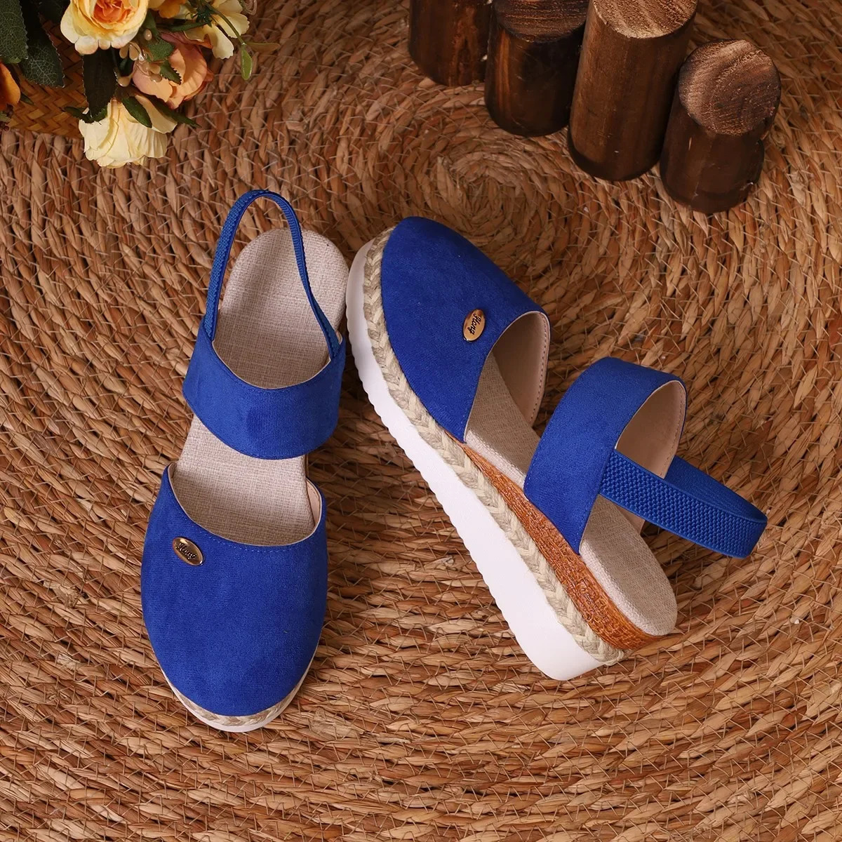 Women Closed Toe Wedge Sandals Women Summer Buckle Strap Gladiator Shoes Woman Fashion Espadrilles Platform Sandalias Mujer 260306