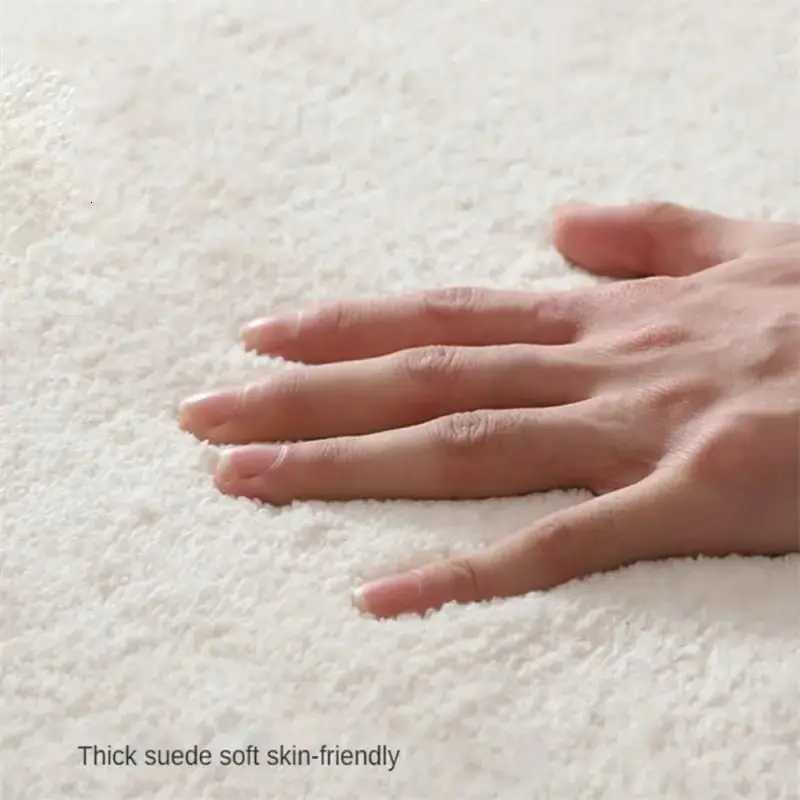 Camellia Fluffy Bathroom Mat Absorbent Non-Slip Soft Comfortable for Bedroom Home DecorT260305