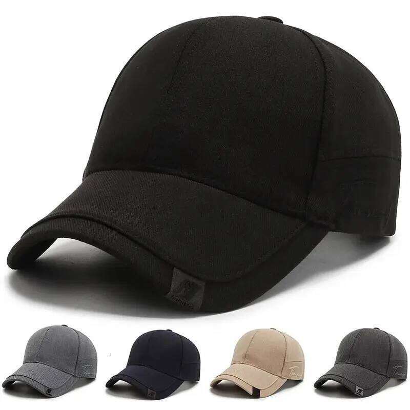 Sunshade Korean Men's Sun Hat Black Ins Tide Simple Casual And Versatile Baseball Cap Y260304