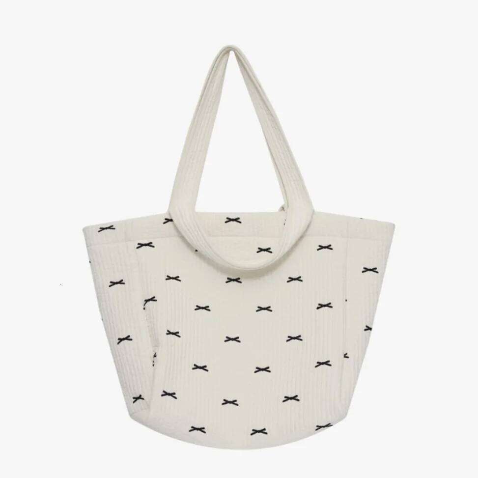 Korean Ins Outing Tote Portable Children's Pure Cotton Stroller Washable Large Capacity Single Room Mommy Bag Z260304