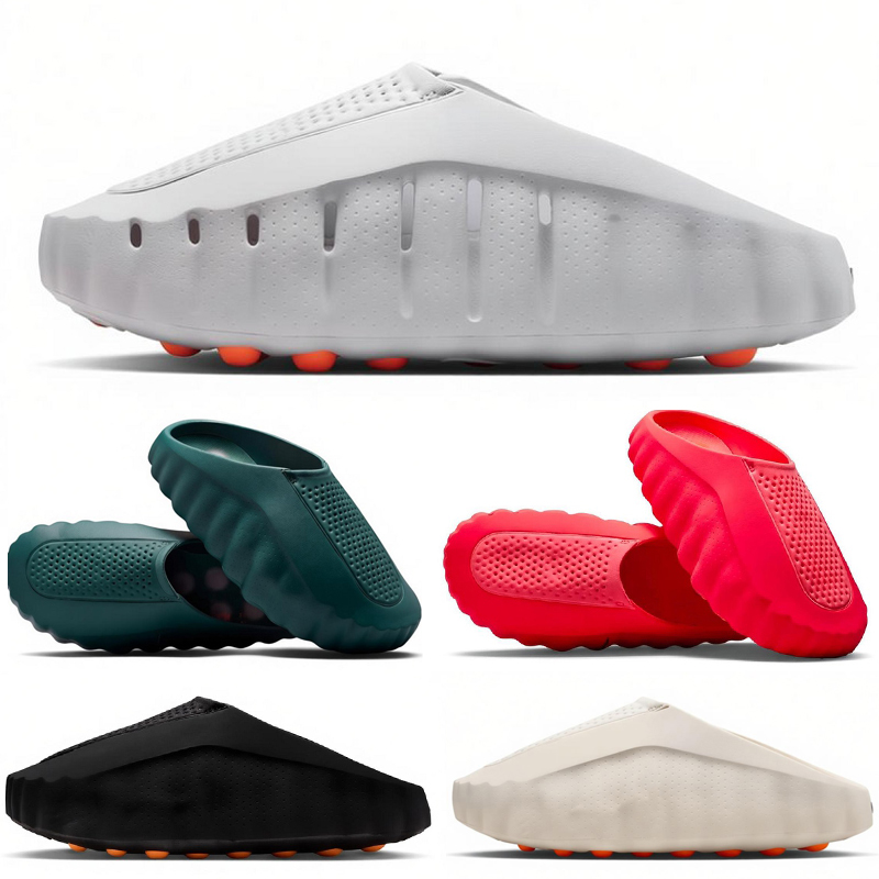 Designer Mind 001 Man Woman Slippers Mind001 Slides Tech Soft Rubber Comfortable Sandals Mules Clog Black Solar Red Light Smoke Grey Bone Lady Summer Flip Flops Shoes