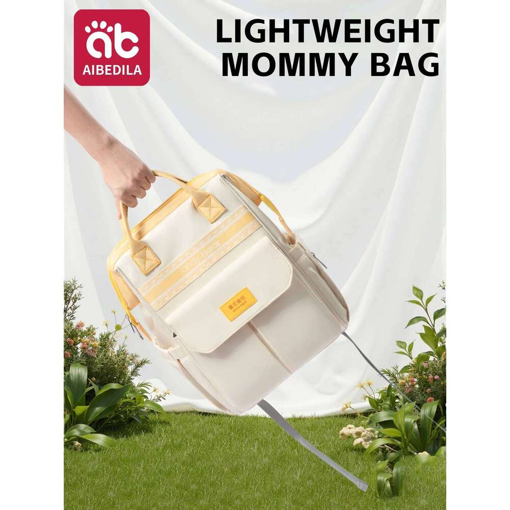 AIBEDILA Baby Diaper Bags Large Capacity Waterproof Mommy Bag Lightweight Multi-Functional High Quality Backpack Traveling Z260304