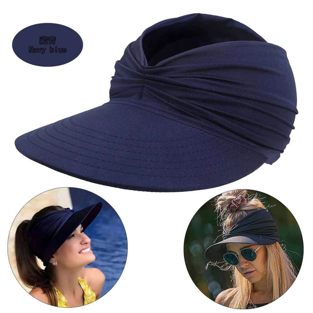 women Beach spring and summer new empty top sun hat ladies sports sun-protection outdoor running cap Y260304