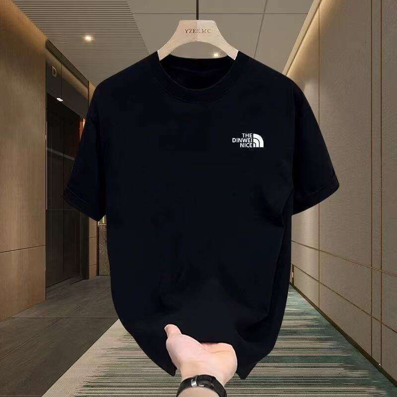 New Printed Casual High-End Men's Short-Sleeve T-Shirt, Summer Half-Sleeve Loose Fit Versatile Top T-Shirt
