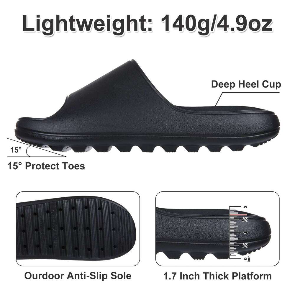 Kidmi Casual Women Trendy Beach EVA Flat Summer Indoor Bathroom Shoes Brand Unisex Men Slippers