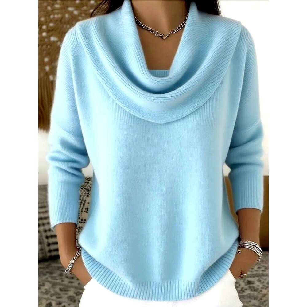 Autumn Women's Knitted Sweater Oversize Chic O Collar Pullover Soft Winter Warm Vintage Red Sweaters For Women 2025 Tops XJ260305