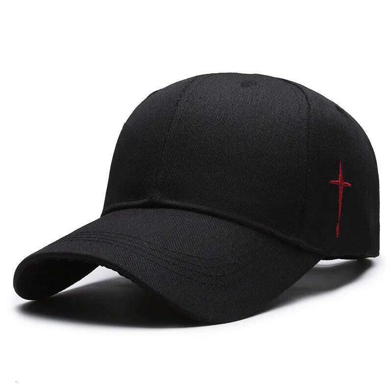 Unisex Simple Cross Water Drop Embroidery Baseball Caps Spring and Autumn Outdoor Adjustable Casual Sunscreen Hat Y260304