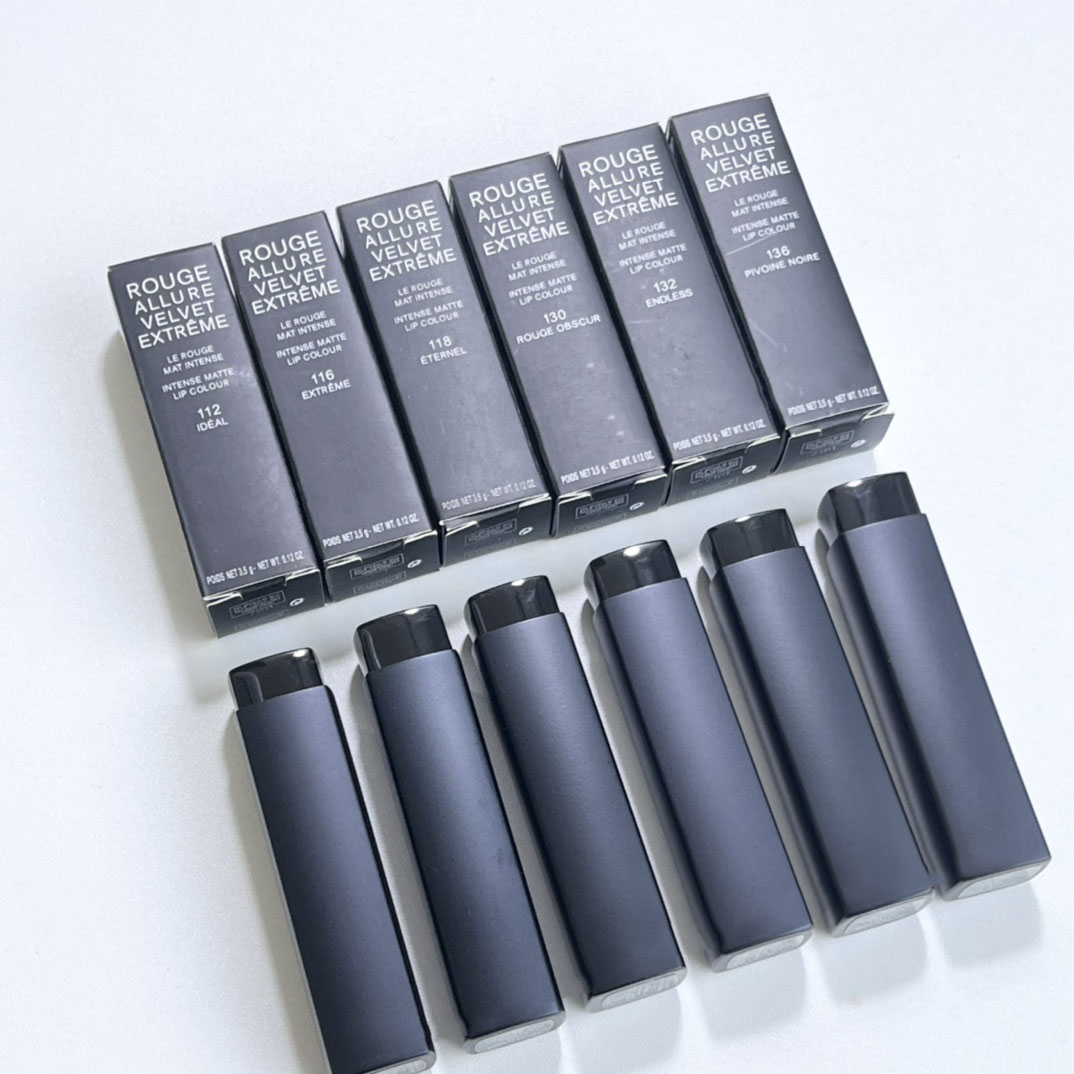 France Brand Rouge Allure Velvet Extreme Le Rouge Mat Intense Intense Matte Lip Colour 112 116 118 130 3.5g Long-wear Matte Lipstick Set For Daily Makeup