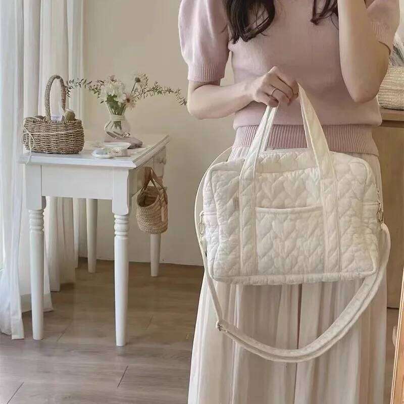 Cotton Quilted Baby Diaper Bag Lage Travel Maternity Pack Women Messenger Multi Functional Handbags Sac A Langer Bb Z260304