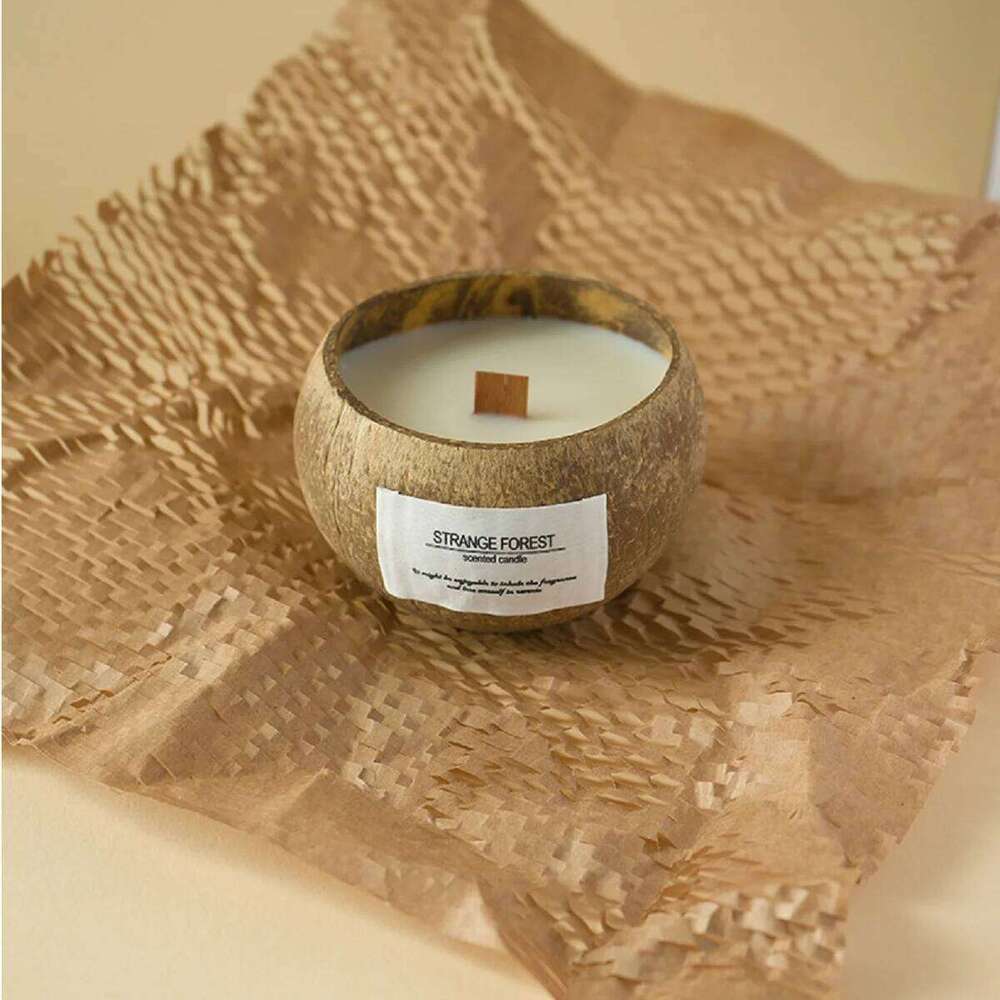 Handmade coconut shell candles natural soy wax scented candles, festival gifts home decoration fragrances a gift for her W260304 W260305