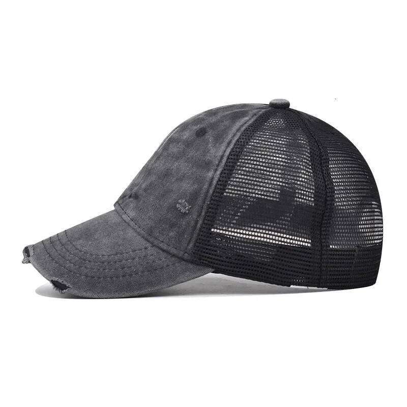 Washed Cotton Mesh Breathable Baseball Cap Made Old Ripped Light Board Caps Men Women Tide Spring and Summer Vintage Hat Y260304