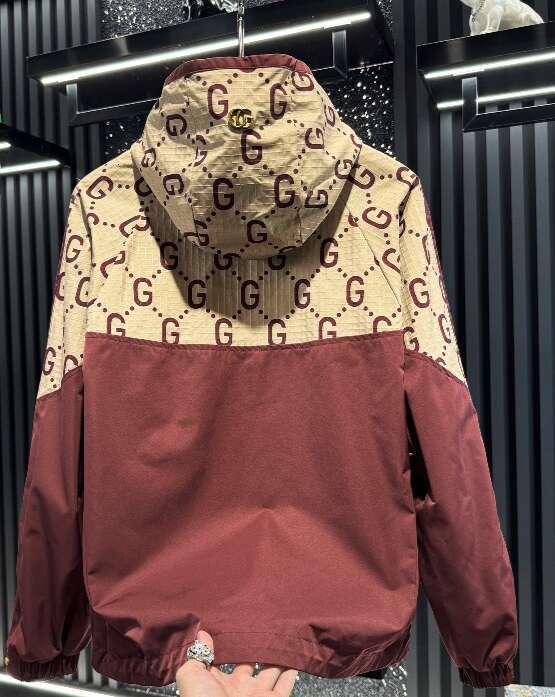Men's High-End Patchwork Letter Print Casual Jacket, 2025 New Spring And Autumn Trendy Brand Thin Light Luxury Hooded Jacket
