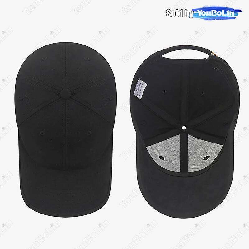 High Quality Simple Style Cotton Wide-Brim Stiff Top Baseball Outdoor Casual Sports Sunshade Duckbill Cap Y260304