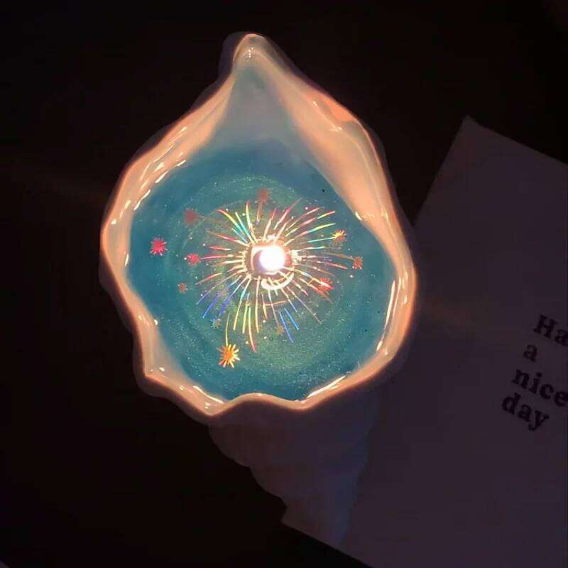 Sea Aromatherapy Candle Valentine's Day Handmade Ornaments Shell Shape Wax Fragrance Gift Night Atmosphere Supplies W260304 W260305