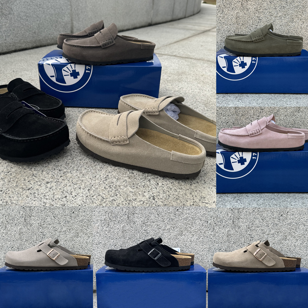 Designer Naples Slippers Wrapped Clogs loafers Sandals Clog Cork Flat High Quality Fashion Winter Summer Shoes Leather Slide Beach Women Men Size 35-46