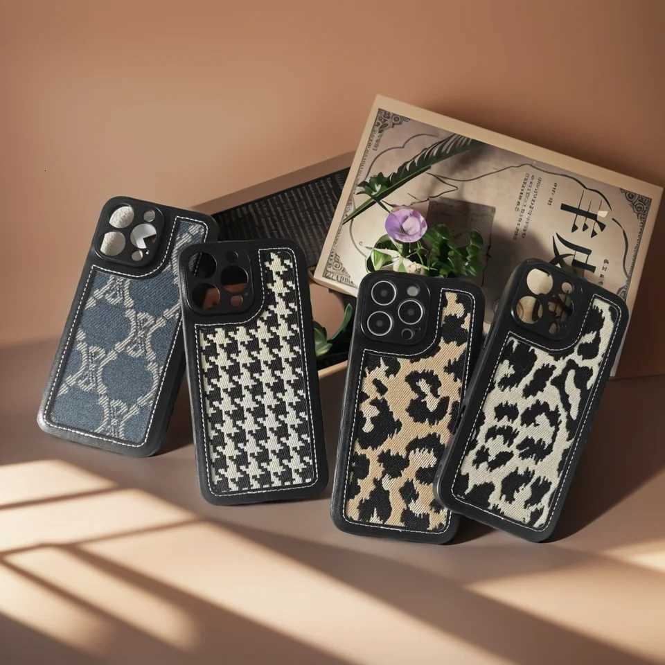Fashion Leopard Print Phone Case For iPhone 16 Pro Max 15 Pro 14 13 Pro Max | Full Coverage Shockproof Protective CoverT260305