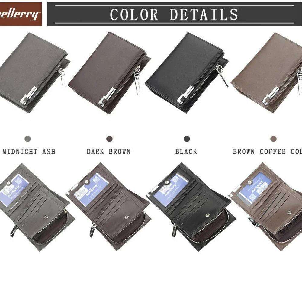 Executive Gift Men's Short Wallet Slim RFID Blocking Multi-Card Slots PU Leather Essential C260304