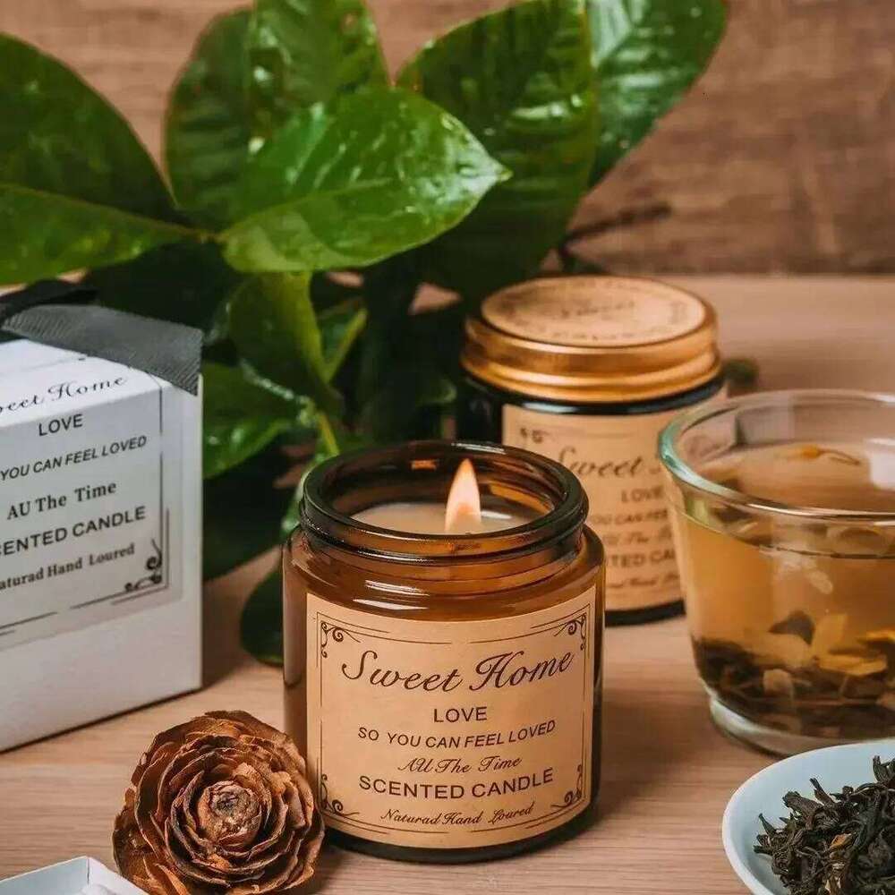 Handmade Sleep Aid Home Bedroom Aromatherapy Candles Smokeless Fragrance Decorative Gifts W260304 W260305