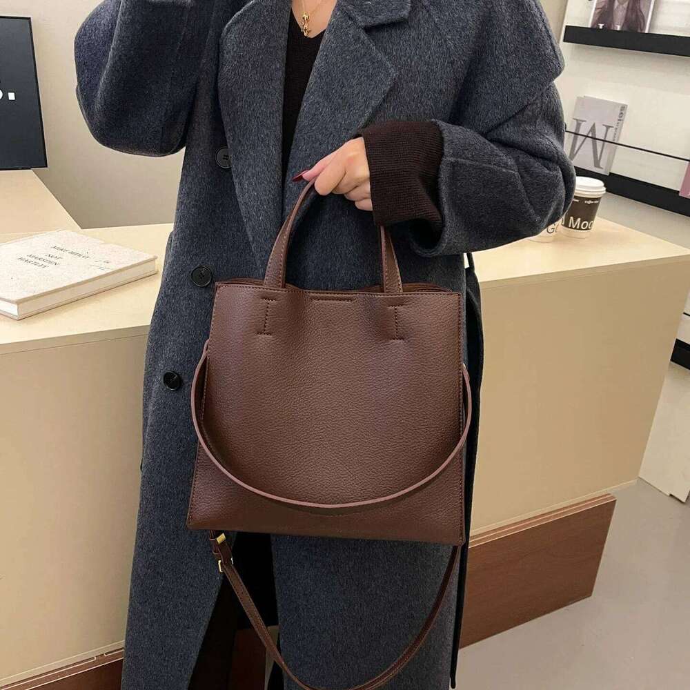 TAURUSCIAGA Fashion Women Handbag Large Capacity Pu Leather Lychee Grain Ladies Shoulder Bags Brand Design Commuting Female Big Totes Bolsas Noble Tem