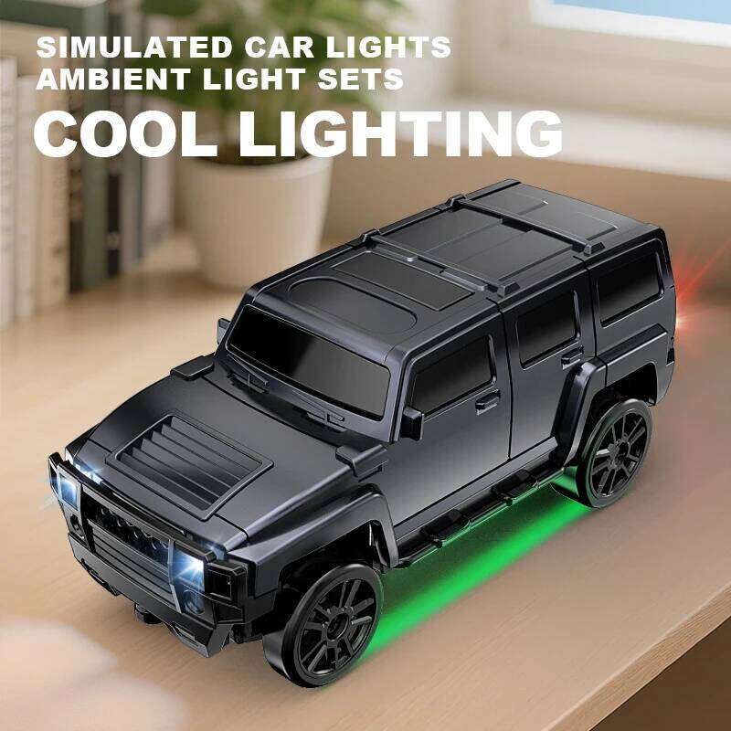 2.4G 4WD 1:64 RC High speed Tabletop Remote Control Off-Road Climbing Mini GTR Racing Desktop Car Children Gift Z260304