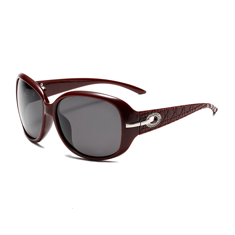 2026 New Designer Luxury Brand Trendy Polarized Sunglasses 1606 Korean Style Large Frame Sunshade Driving Outdoor Sports Sunglasses Wholesalee