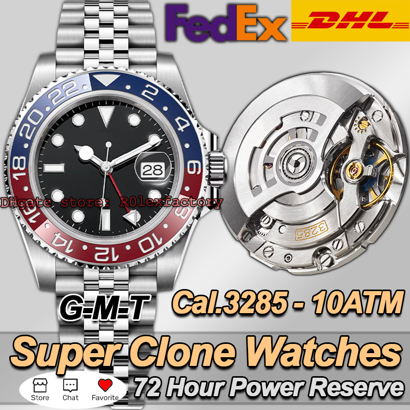 Clean Factory Watches Men Designer Watch Top V3 Supre Quality Factory Luxury Watch Automatic Cal.3285 Movement Ceramic Bezel Sapphire Luminous Diving 100M With Box