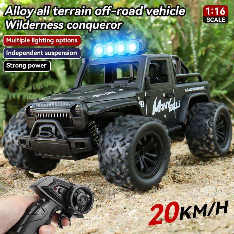 1:16 scale alloy off-road remote control four-wheel drive, high-speed climbing vehicle, independent shock absorber Z260304