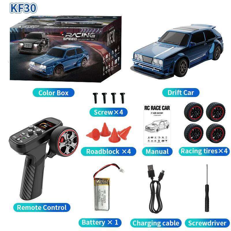 New 2025 KF30 1/43 Mini RC Drift Car with Gyro,Boys &Adults Desktop Remote Control Toy 4WD Racing Vehicle Gift Z260304