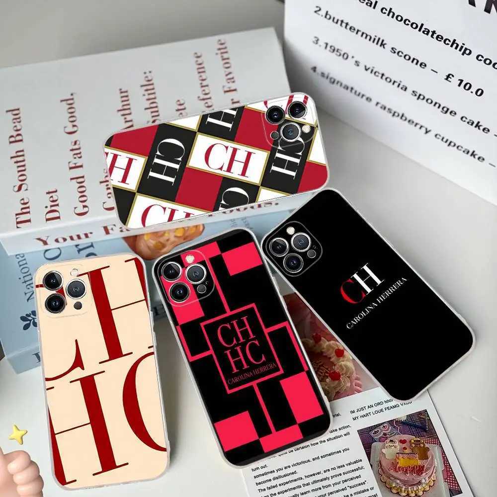 CH Monogram Clear Phone Case Fashion Shockproof Cover for iPhone 17 16 15 14 13 12 11 Pro Max PlusT260305