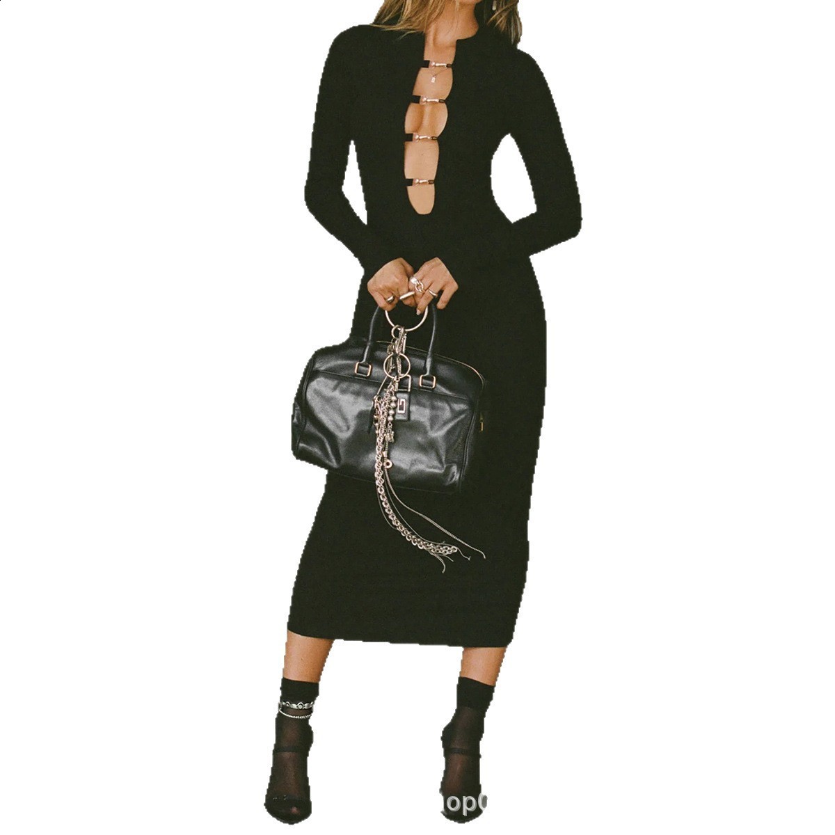 Elegant and sexy slim-fit dress for commuting womens clothing Fall/Winter 250318