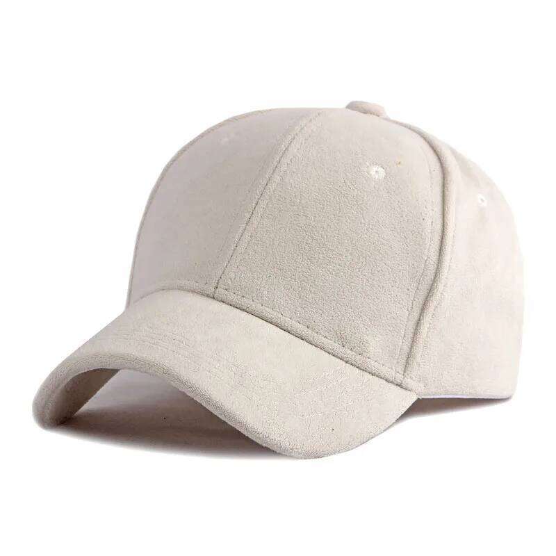 Unisex Baseball Cap Adjustable Snapback Breathable Dad Soft Faux Suede Casual Solid Color Sport Hat for Women And Men Y260304