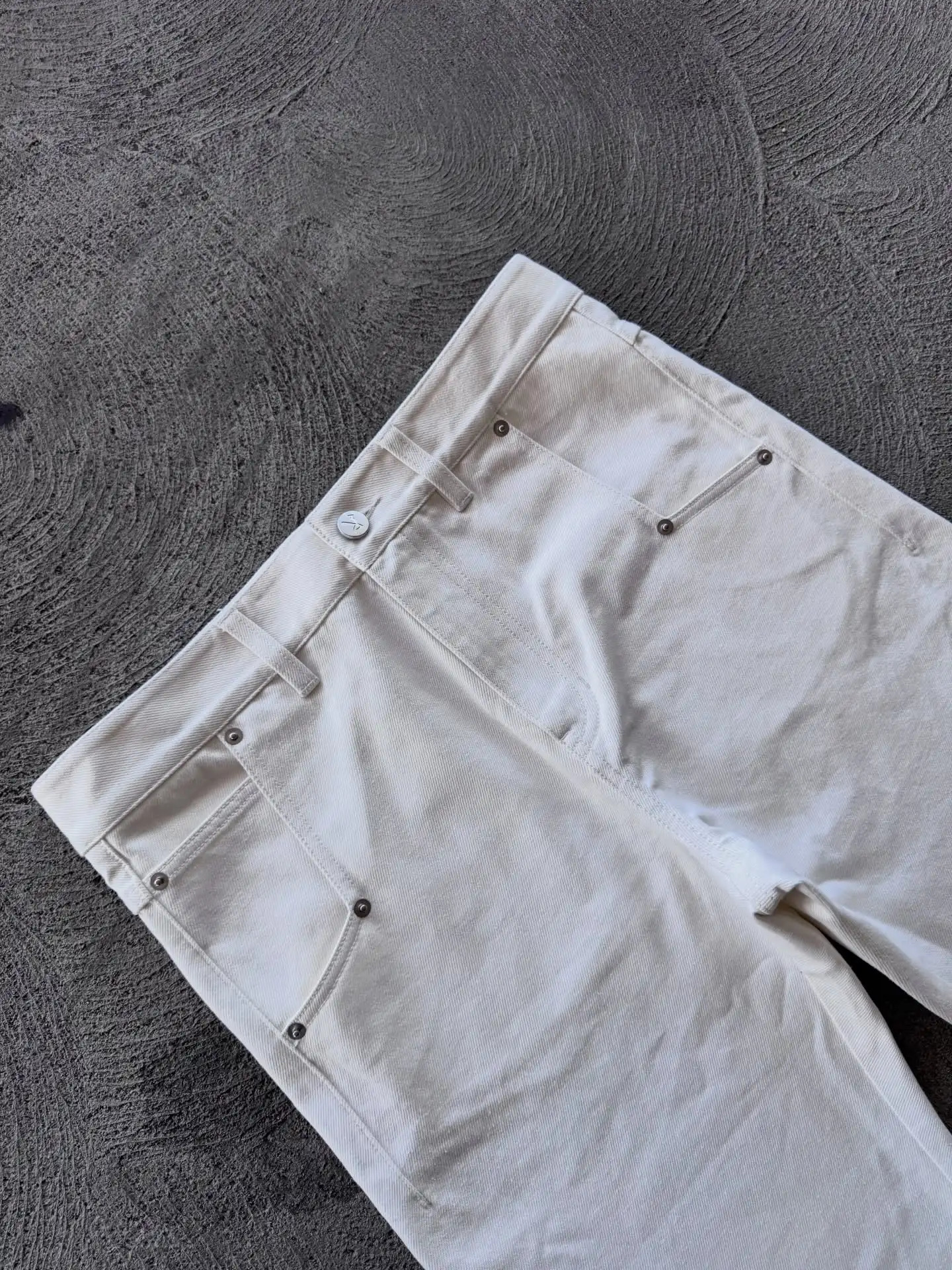 Y2K Fashion White Minimalist Slim Legs Jeans Retro High Street Printing Wide Leg Pants Gothic Trendy Hip Hop Lady 260304