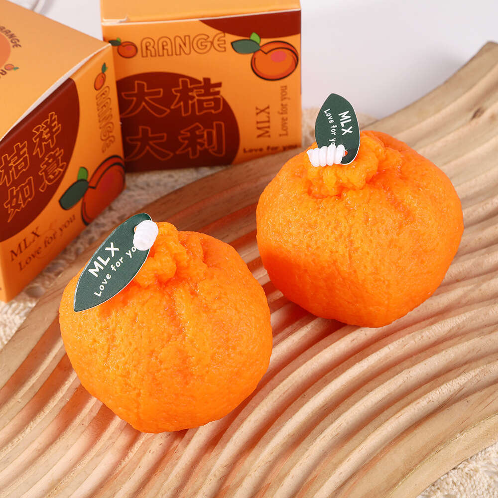 Creative Internet Celebrity Ugly Orange Scented Wholesale Fruit-Shaped Candle Wedding Favor Photography Prop Decoration W260304 W260305