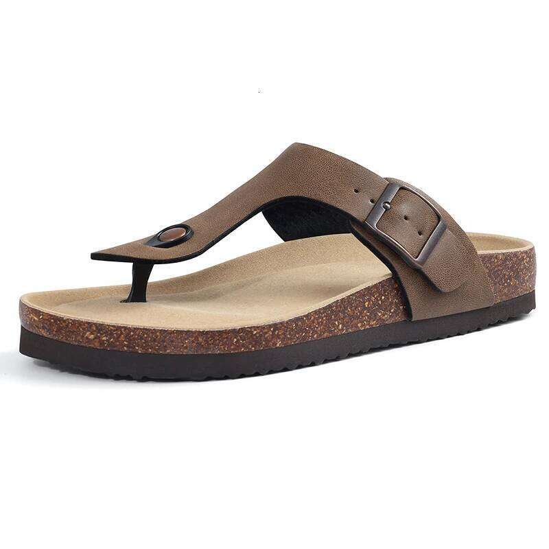 Kidmi Womens Flip Flop With Adjustable Straps Metal Buckle New Summer Retro Sandals PVC Fashion Outdoor Beach Slippers