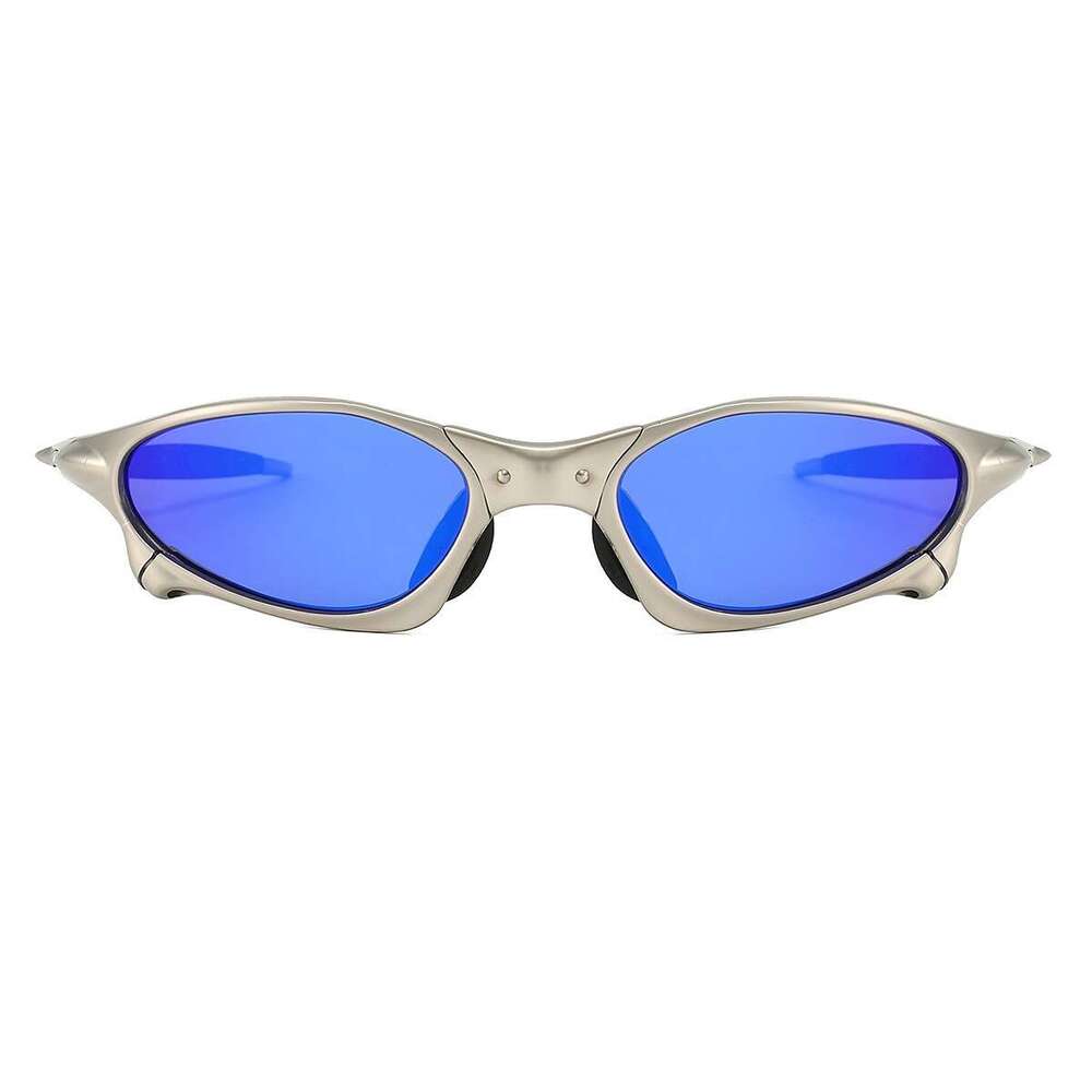 Zinc Alloy Sand Silver Frame European American Polarized For Men And Women Trendy Outdoor Sports Cycling Driving Sunglasses High-Quality
